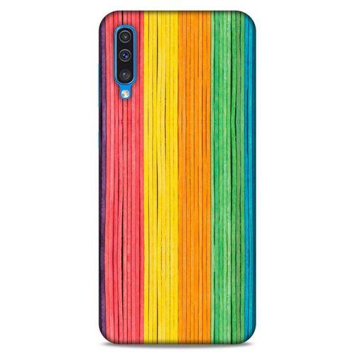 Lopard Samsung Galaxy A50 Uyumlu Kılıf Wood'X (28) Arka Kapak Desenli