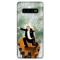 Samsung Galaxy S10 Plus Kılıf Atatürk (42) Rugged Armor Kılıf Yeşil Tasarım