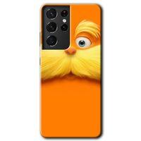 Galaxy S21 Ultra Kılıf HD Desen Baskılı Arka Kapak - Garfield + Kırılmaz Cam