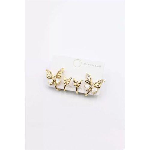 Kelebek Küpe - Altın