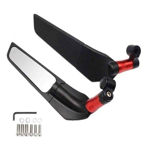 SEVGENT Kırmızı H2 Yarasa Katlanır Ayna Tek Delikli Model