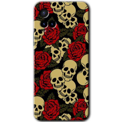 Potkal Hediye Fabrikası Vivo Y21s Kılıf HD Desen Baskılı Arka Kapak - Kurukafa Aşk