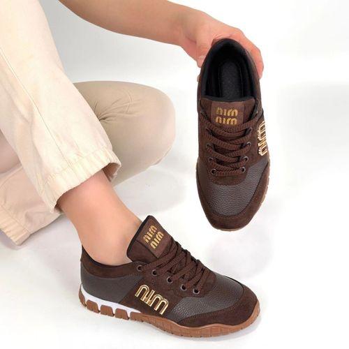 Marje Kahverengi Cilt Bağcıklı Spor Ayakkabı