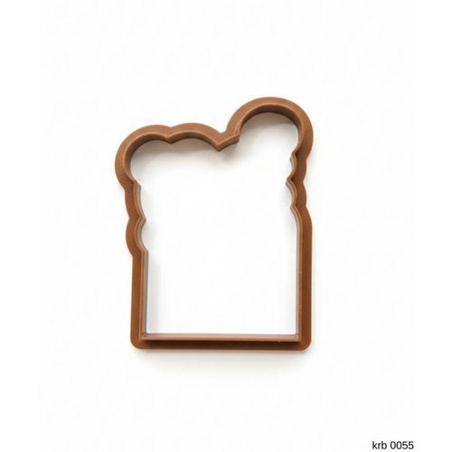 Ekmek Şeklinde Kurabiye Kalıbı ve Hamur Kesici – Şeker Hamuru ve Oyun Hamuru İçin Tek Parça Kalıp