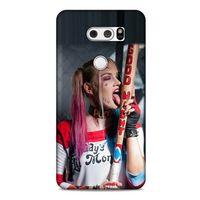 LG K40S Uyumlu Kılıf Harley Quinn (23) Ultra Koruma Kılıfı Kırmızı-menekşe