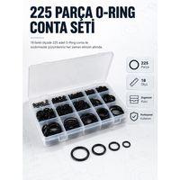 225 Pcs O-ring Conta Seti Profesyonel Tamir, Bakım Ve Sızdırmazlık Çözümü