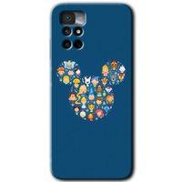 Potkal Hediye Fabrikası Xiaomi Redmi Note 11 4G Kılıf HD Desen Baskılı Arka Kapak - Mickey