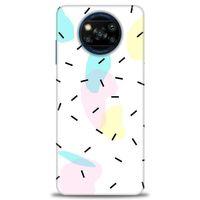 Xiaomi Poco X3 Pro Kılıf HD Baskılı Kılıf - Çubuklar ve Renkler + Tam Ekran Koruyucu