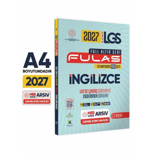 2027 8 Sınıf Full LGS Altın Seri(FULAS)MEB Çıkmış Modüler Soru Bankası Seti Çözümlü EN KAPSAMLI SET