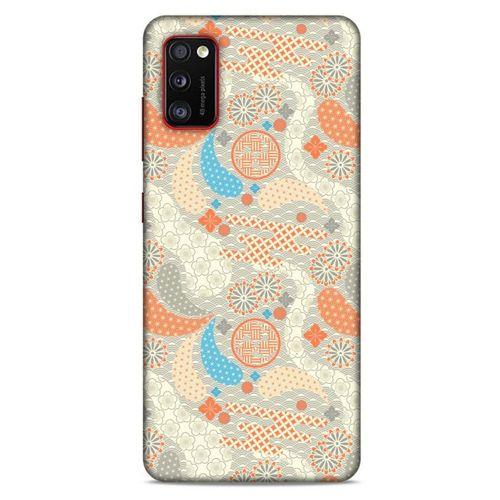 Samsung Galaxy A41 Kılıf Japonya (49) Ultra Silikon Kılıf Mavi Gri