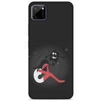 Oppo Realme C11 Kılıf Depresyon (34) Slim Armor Kılıf Yeşil Fuşya