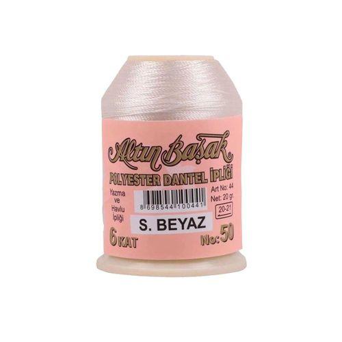 3 Adet Altınbaşak Oya ve Dantel İpi 20 gr - Royaleks - No: Ş.BEYAZ - 404 - 530