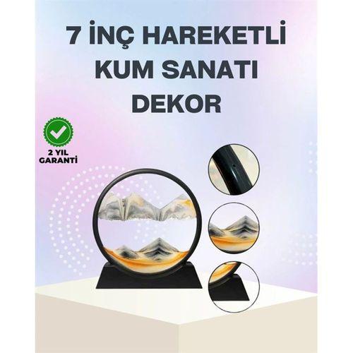 Zihin Açıcı Kum Manzarası – 3d Dinamik Kum Tablosu, Dekoratif, Dönüştükçe Yenilenen Sakinleştirici Sanat Eseri