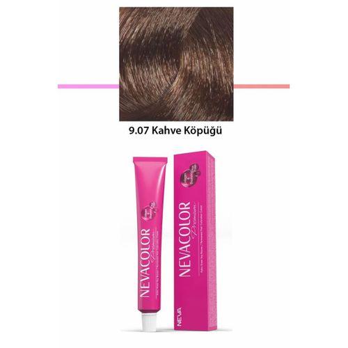 Premium 9.07 Kahve Köpüğü - Kalıcı Krem Saç Boyası 50 g Tüp