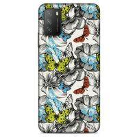 Lopard Xiaomi Poco M3 Uyumlu Kılıf Kelebek Etkisi (22) Tam Koruma Kılıfı