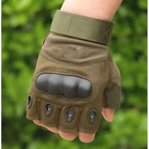 SEVGENT  Motorcu/Motosiklet Yarım Kaymaz Yeşil Eldiven