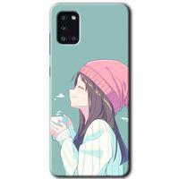 Potkal Hediye Fabrikası Samsung Galaxy A31 HD Baskılı Kılıf + 9D Tam Ekran Koruyucu - Happy Girl