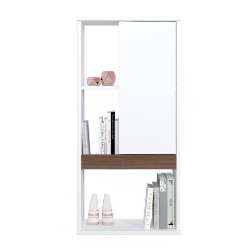 Ruum Store By Doğtaş Zein Kitaplık Kapaklı Ceviz Opak Beyaz