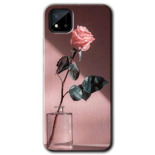Realme C11 Kılıf HD Desen Baskılı Arka Kapak - Retro Gül