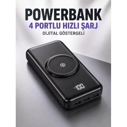 10.000 Mah Powerbank 4 Portlu Hızlı Şarj Dijital Göstergeli