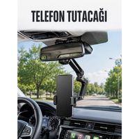 Araç Dikiz Aynası Telefon Tutucu Ayarlanabilir Katlanabilir Navigasyon Telefon Standı
