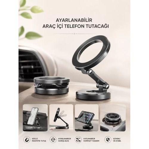 Araç İçi Telefon Tutacağı Manyetik Tasarım Ayarlanabilir