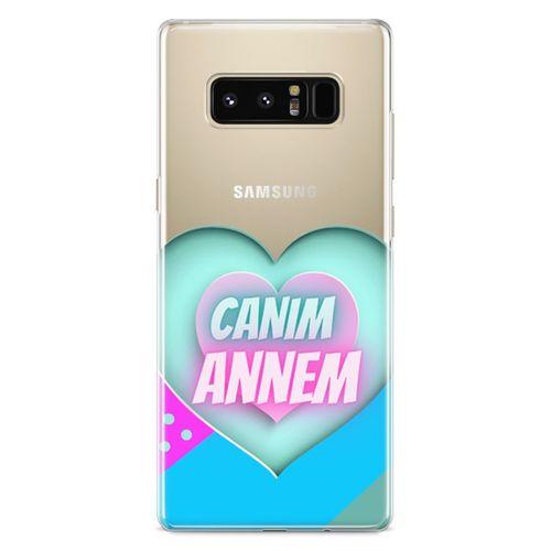 Samsung Galaxy Note 8 Kılıf Anneler Günü Hediyesi Arka Kapak Koruma Desenli Full Koruyucu