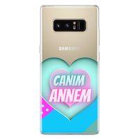 Samsung Galaxy Note 8 Kılıf Anneler Günü Hediyesi Arka Kapak Koruma Desenli Full Koruyucu