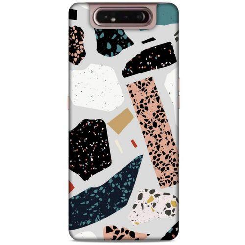 Samsung Galaxy A80 Kılıf Baskılı Özel Seri Taşlı (27) Tasarımlı Kılıf