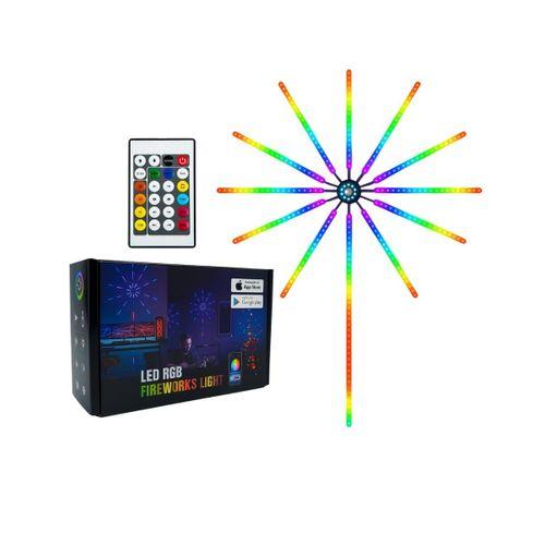 Modüler Rgb Led Duvar Işığı Havai Fişek Efektli Uzaktan Kumandalı
