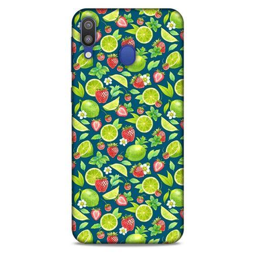 Frutix Çilek Lime  01 Samsung Galaxy M20 Kılıf Desenli Silikon