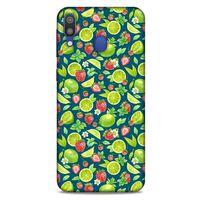 Frutix Çilek Lime  01 Samsung Galaxy M20 Kılıf Desenli Silikon