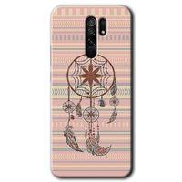 Xiaomi Redmi 9 HD Baskılı Kılıf + 9D Tam Ekran Koruyucu - Mandala Retro