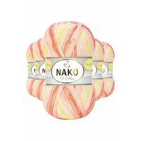 5 Adet Mini Batik Bebe El Örgü İpi Turuncu Sarı 32430