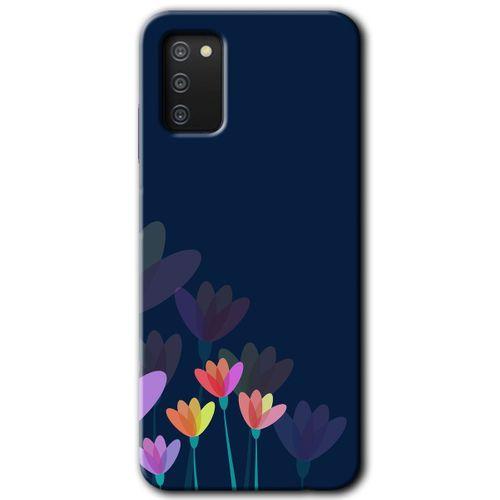 Potkal Hediye Fabrikası Samsung Galaxy A03s Kılıf HD Desen Baskılı Arka Kapak - Çizim Çiçekleri