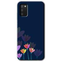 Potkal Hediye Fabrikası Samsung Galaxy A03s Kılıf HD Desen Baskılı Arka Kapak - Çizim Çiçekleri