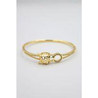 Taşlı Vip Bilezik - Altın