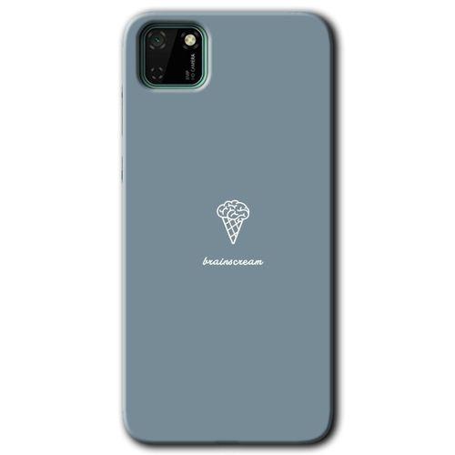 MRCİLETİSİM Huawei Y5P Kılıf HD Desen Baskılı Arka Kapak + Temperli Cam - Beyin Gıdası