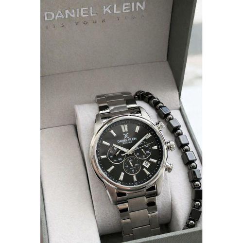 Daniel Klein Erkek Kol Saati 30 Metre Suya Dayanıklı Çelik Kordon + Bileklik Hediyeli VS.BLKT.0819