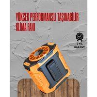 Turbo Mini Fan – Dijital Ekranlı, Sessiz & Şarjlı Serinlik!