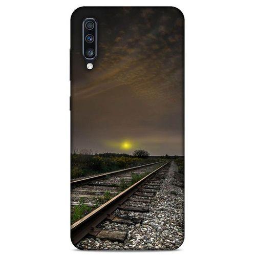 Lopard Samsung Galaxy A70s Uyumlu Kılıf Gece'S (33) Hybrid Kılıf Demiryolu
