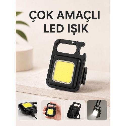 Kamp Işığı Çok Fonksiyonlu Taşınabilir Anahtarlık Kapak Açma Manyetik Özelliği