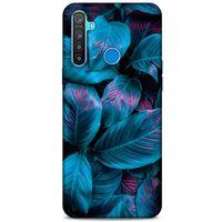 Realme 5i Uyumlu Kılıf Mavi Delisi (48) Bumper Kılıf Yaprak