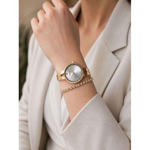 Lee Cooper Gold Minimal İnce Bilezik Kadın Kol Saati Şık Ve Zarif 2 yıl Garantili+Bileklik C8308.130