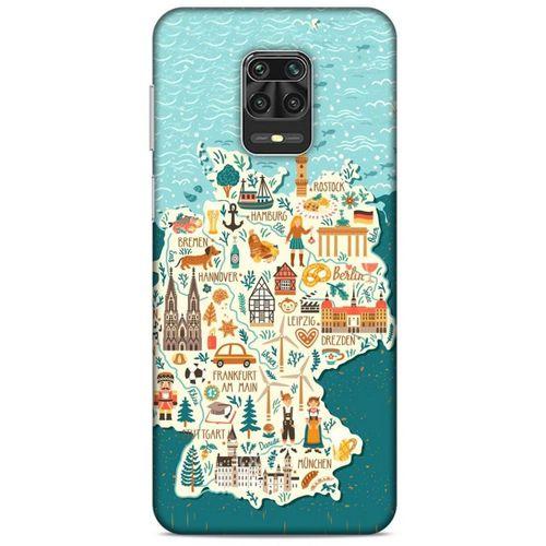 Xiaomi Redmi Note 9S Kılıf Almanya (2) Kabı Harita