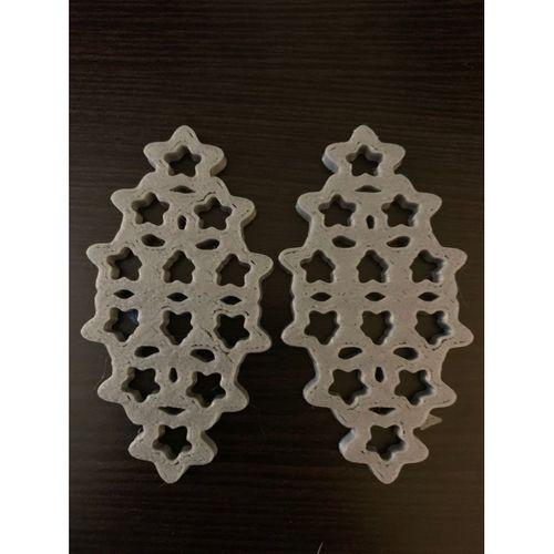 Çiçekler Desen Küpeleri - 3713177