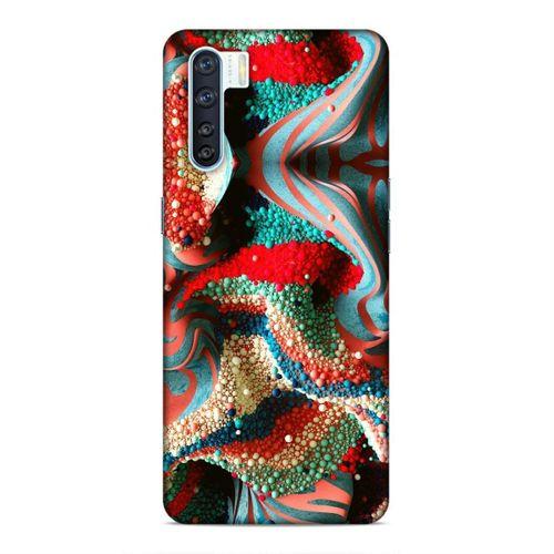 Oppo A91 Kılıf Kabartma İnciler Arka Kapak Silikon Koruma Full Koruyucu