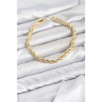 CM Burgu Model Gold Renk Pirinç Kadın Bileklik
