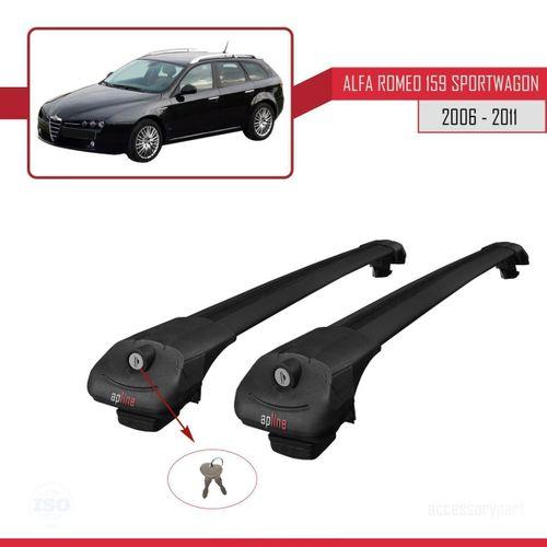 Alfa Romeo 159 SPORTWAGON 2006-2011 Arası ile uyumlu ACE-1 Ara Atkı Tavan Barı SİYAH