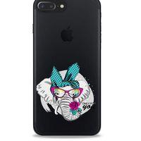Zoologix (97) Apple Iphone 8 Plus Şeffaf Kılıf Silikon Desenli